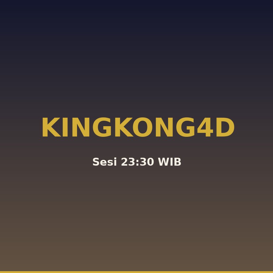 Result Kingkong4D 17 Data Kingkong 4D 1 Oktober 2026, Prediksi
